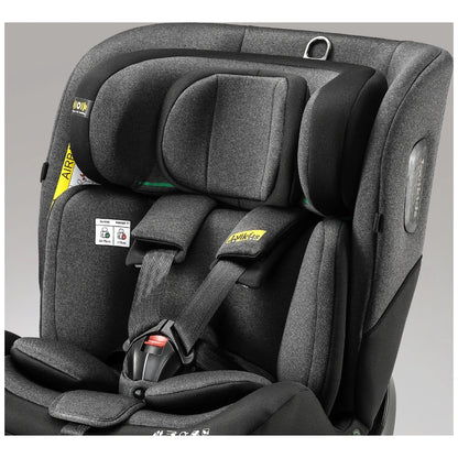 مقعد سيارة للأطفال Jovikids Ranger-2 قابل للدوران 360 درجة مع نظام ISOFIX وساق دعم (أسود توايلايت)