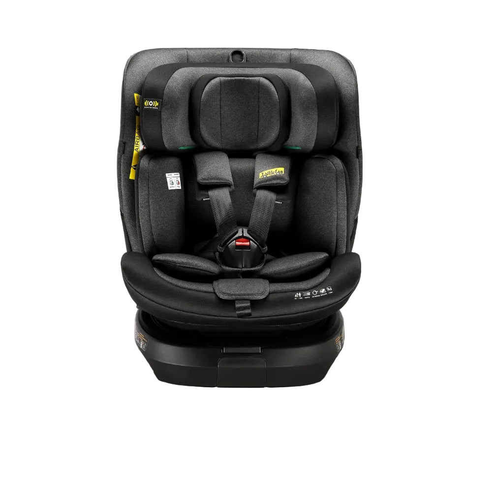 مقعد سيارة للأطفال Jovikids Ranger-2 قابل للدوران 360 درجة مع نظام ISOFIX وساق دعم (أسود توايلايت)