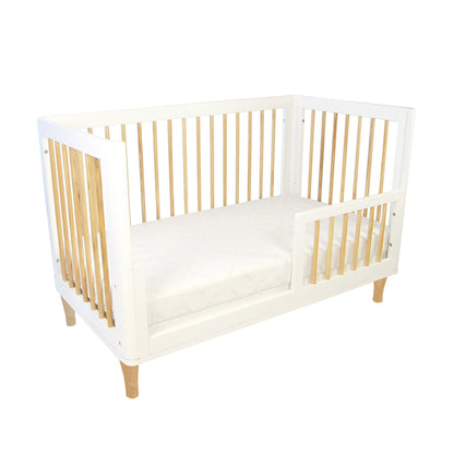 Babyhood Riya Cot - White/Beech