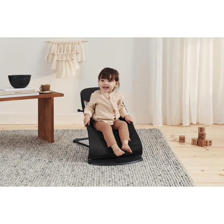 Babybjorn Bouncer Balance Soft Woven (Black/Dark Grey)