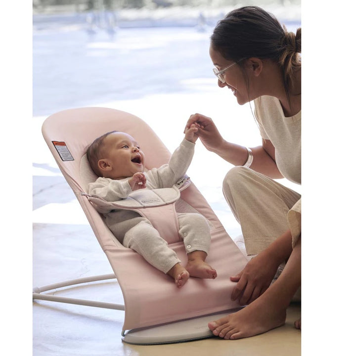 Babybjorn Bouncer Balance Soft Woven/Jersey (Light pink/Grey)