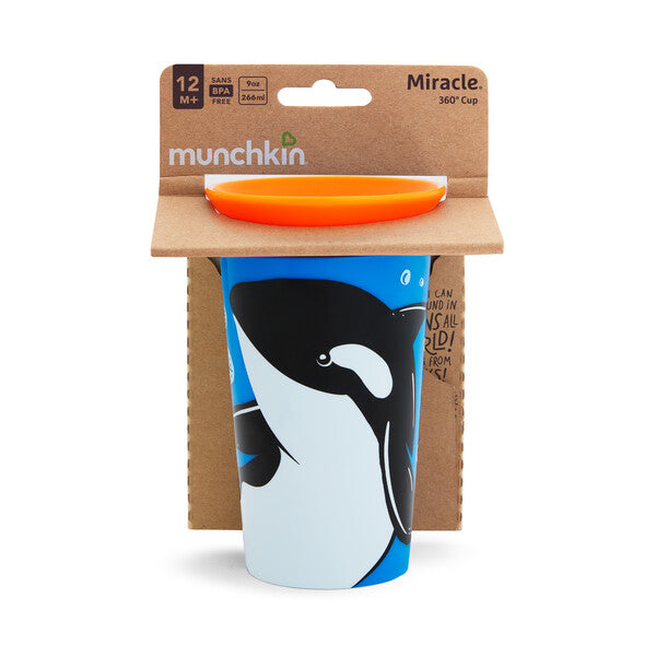 Munchkin - Miracle 360 WildLove Sippy Cup 1pc 9oz - Orca