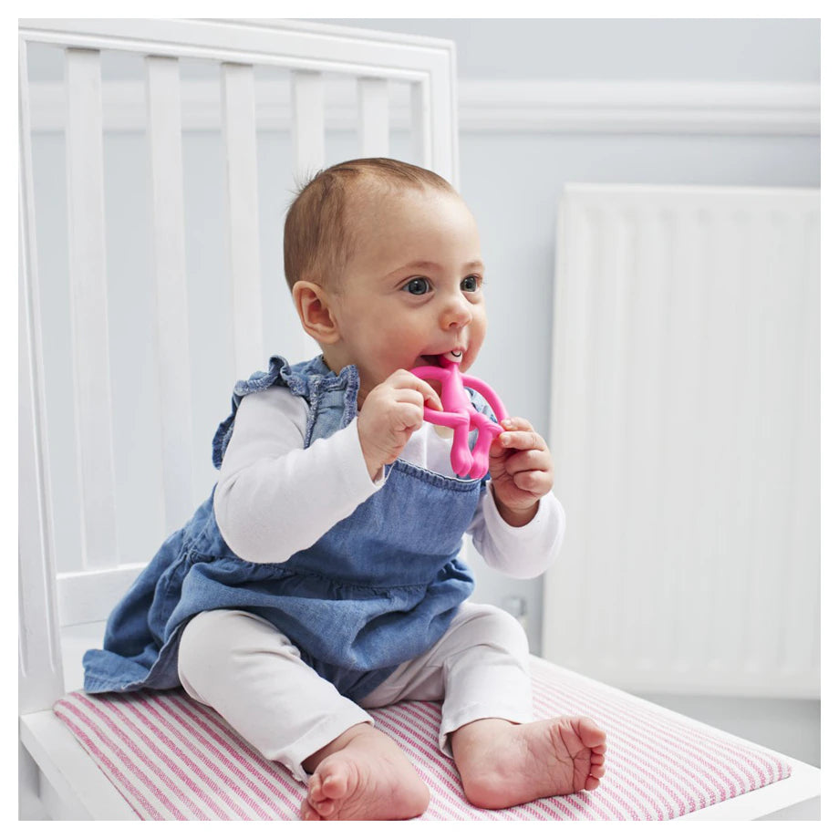 Matchstick Monkey Teething Toy (Pink)