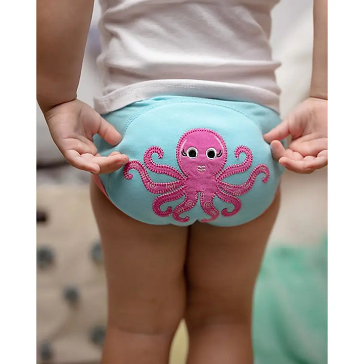 Zoocchini 3 Piece Organic Potty Training Pants Set 2T/3T Girls (Ocean Gals)