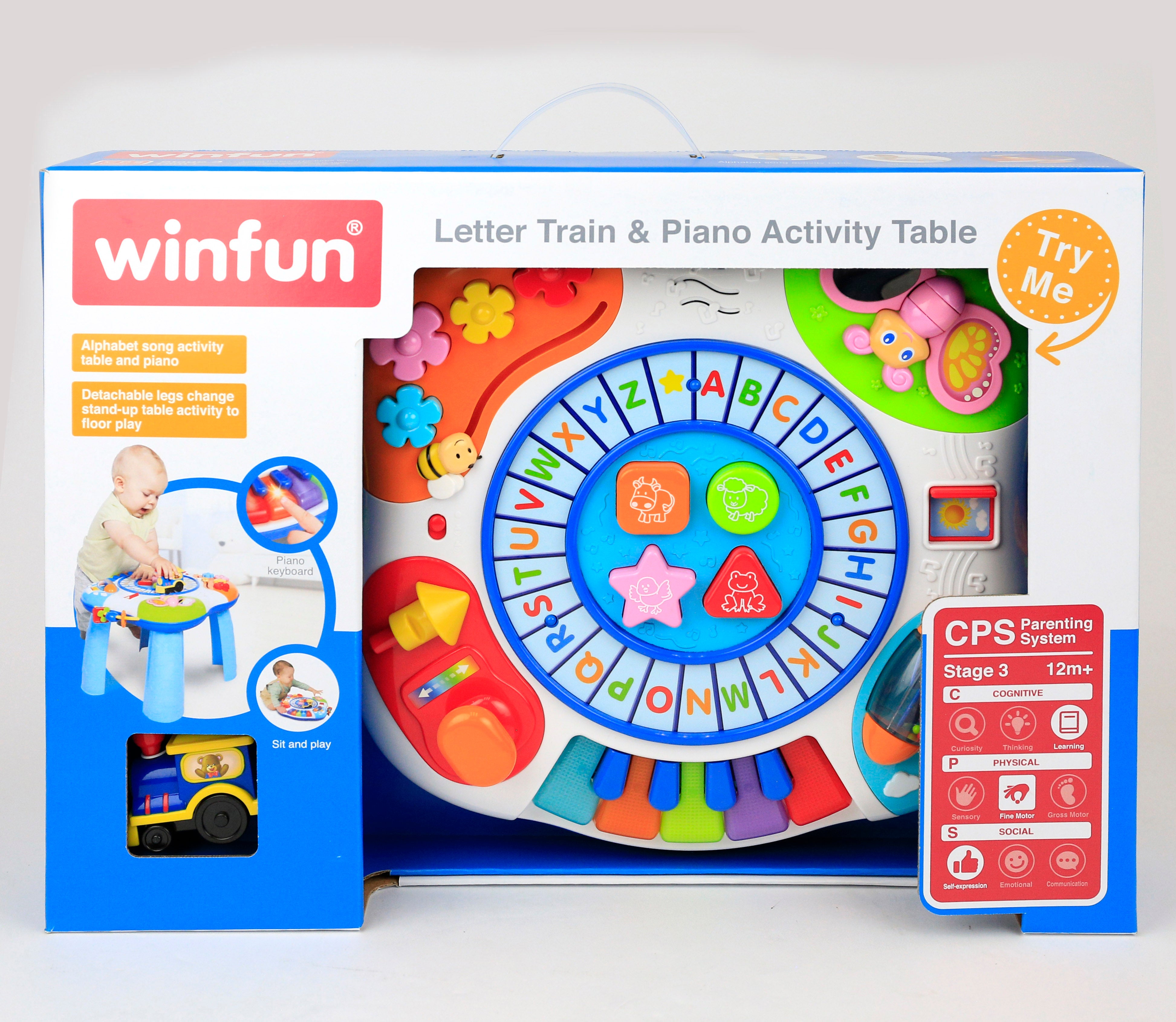 Winfun - Letter Train & Piano Activity Table