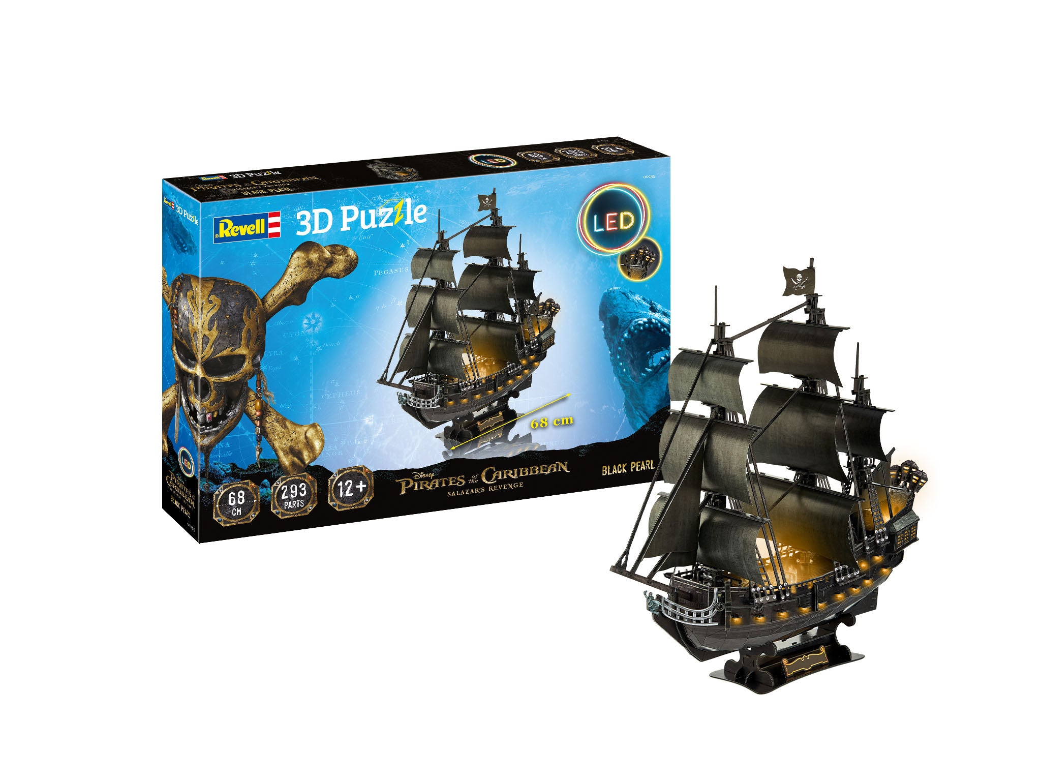 Revell - 3D Puzzle Black Pearl - LED Edition