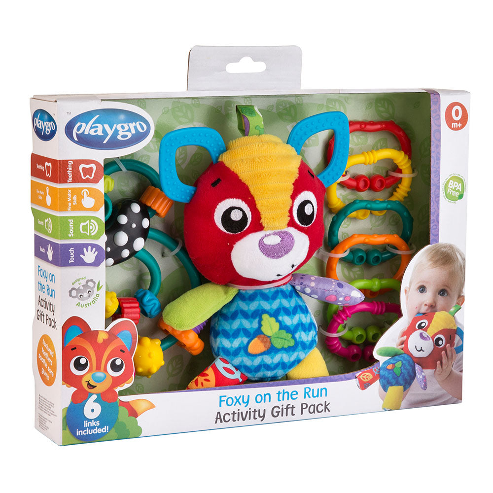 Playgro - Squeek Foxy On The Run Activity Gift Pack