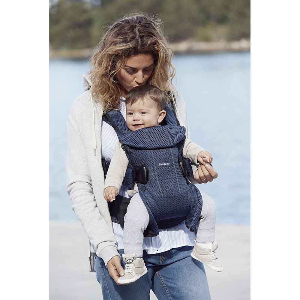 Babybjorn Baby Carrier One Air - 3D Mesh (Navy Blue) – Halamama.com