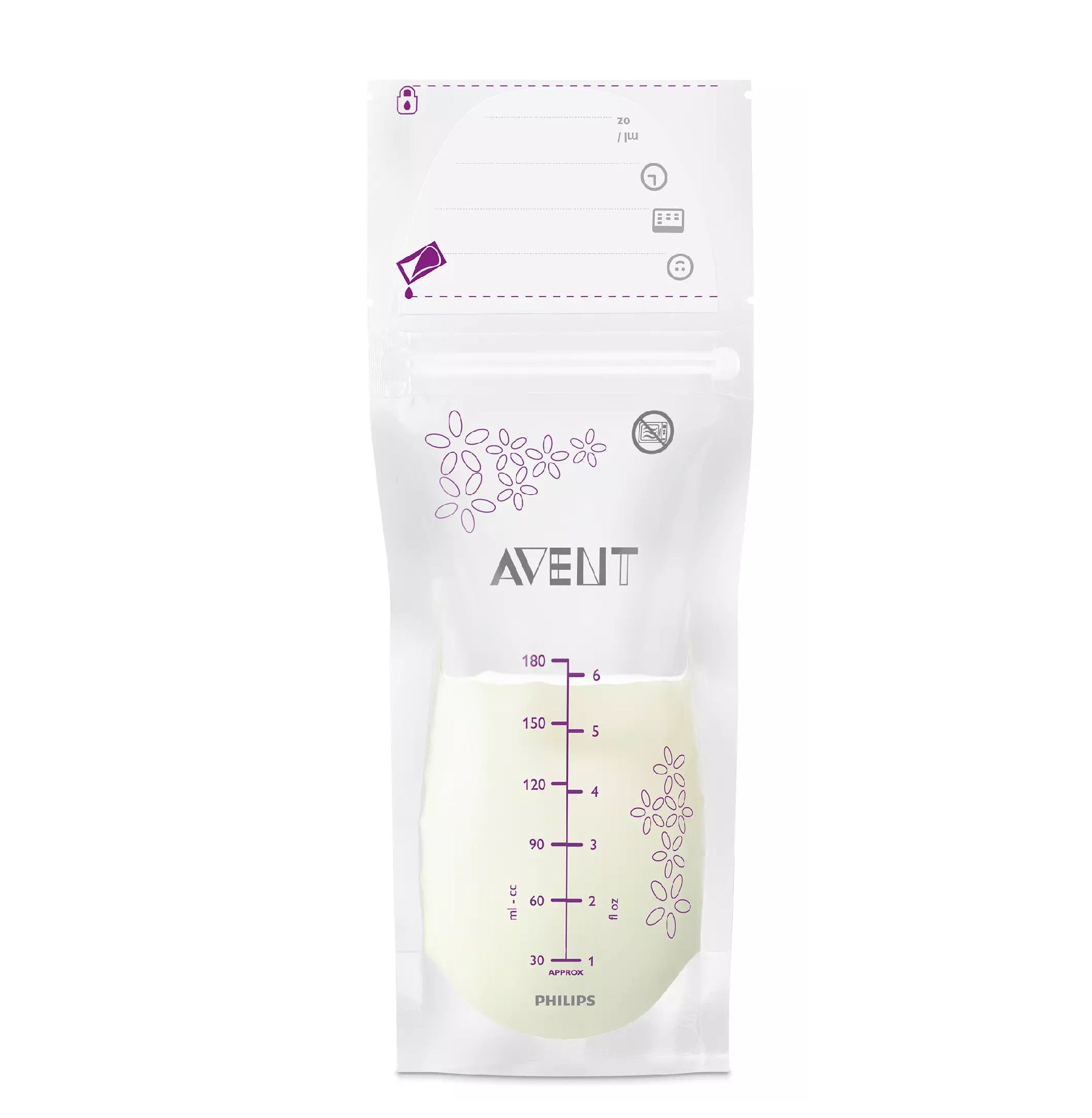 Philips Avent - Breast Milk Storage Bags 180ml 25pcs - SCF603/25