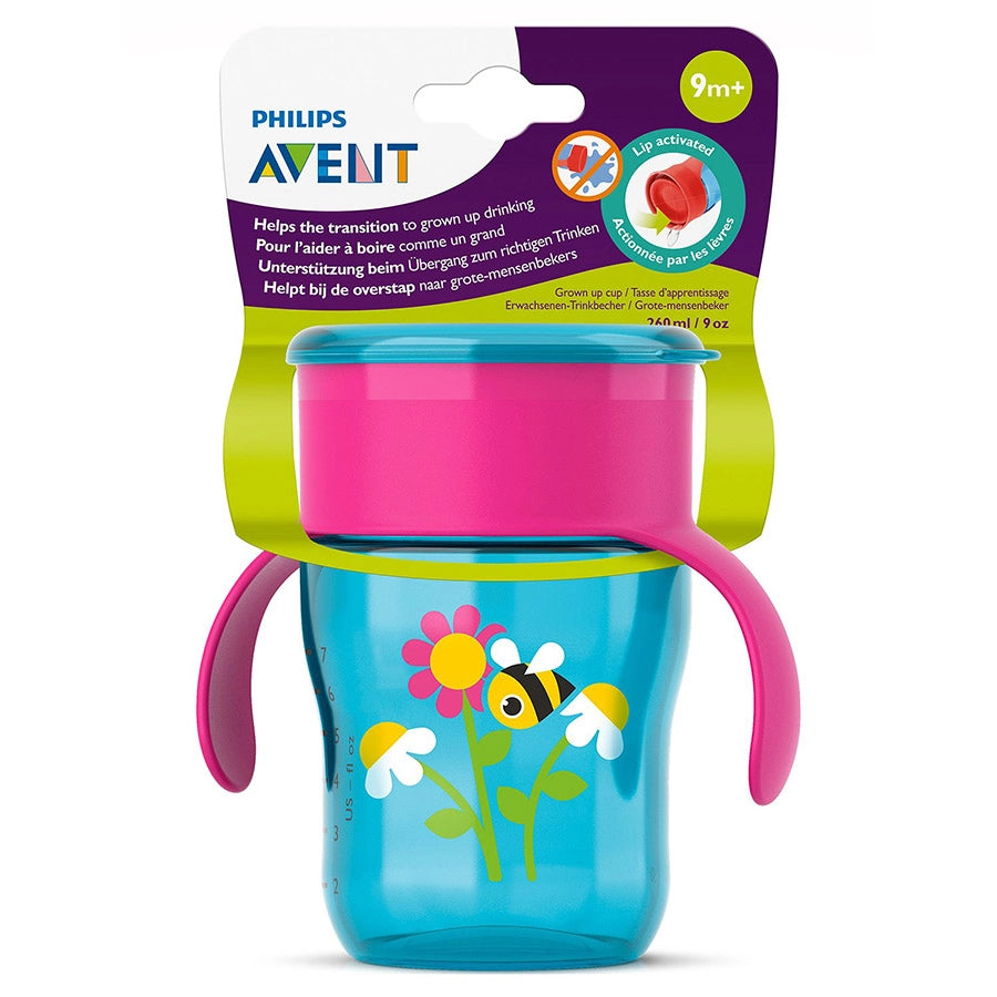Philips Avent Grown Cup Pink & Blue 260ml - SCF782/00