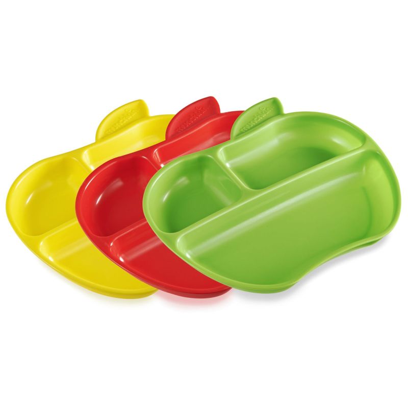 Munchkin - Lil' Apple Plates - Pack of 3