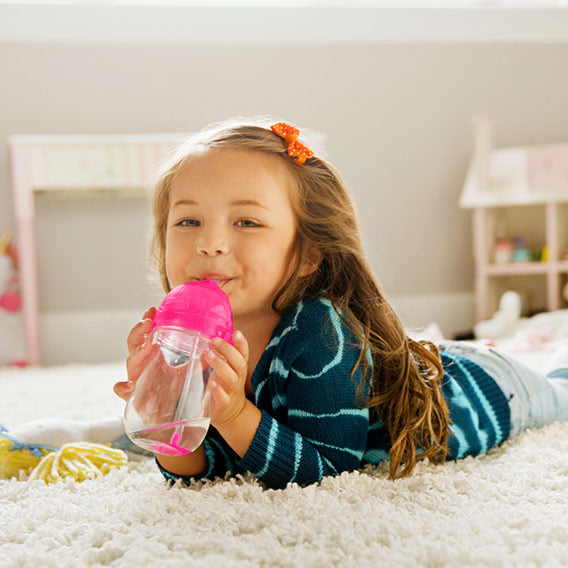 Munchkin - Any Angle Click Lock Weighted Straw Trainer Cup (Pink)