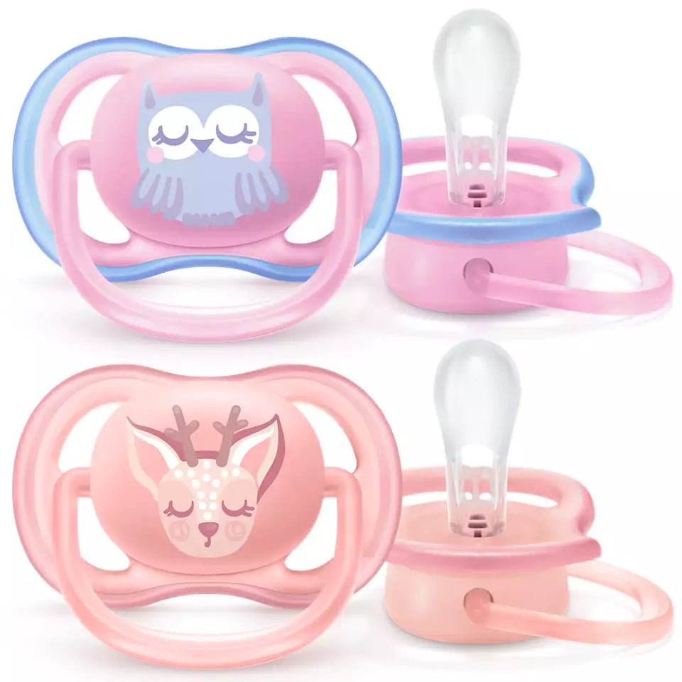 Philips Avent Ultra Air Freeflow Soother Deco 0-6m 2pcs Assorted - SCF085/05
