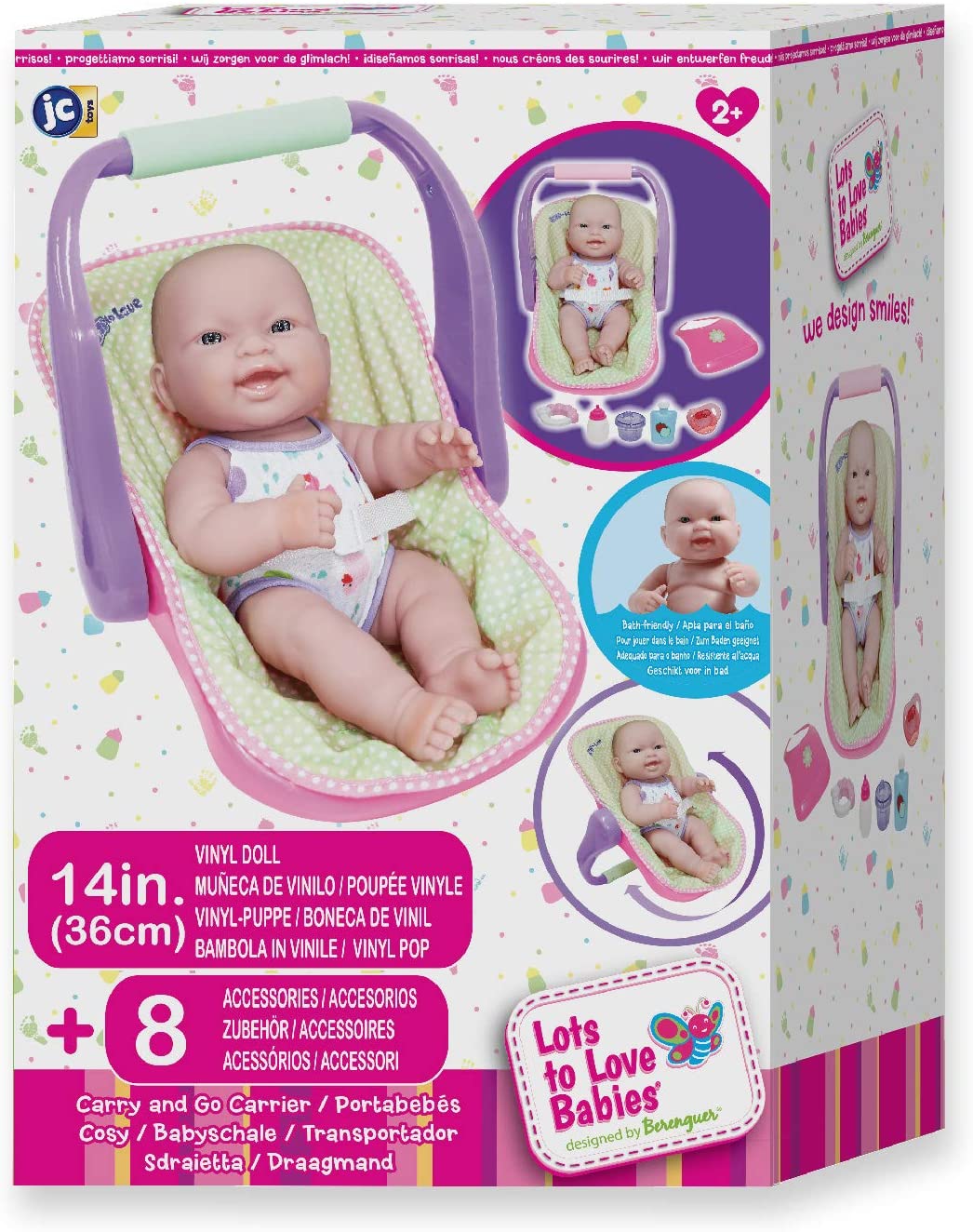 14" Lots To Love Babies  Baby Doll Multi-Position Carrier