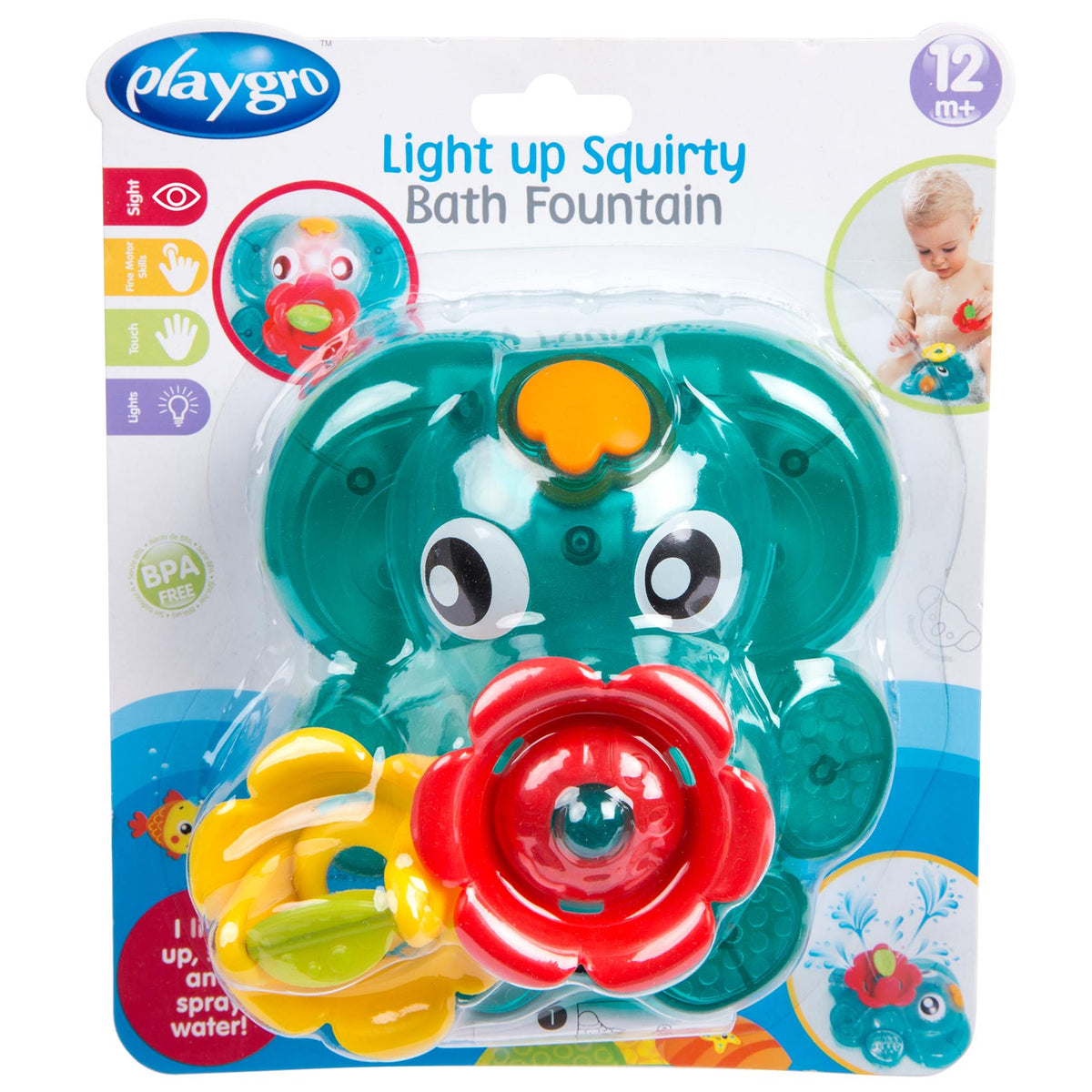 Playgro Light Up Squirty Bath Fountain