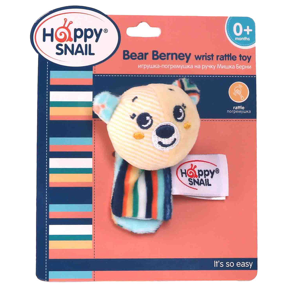 Wrist rattle toy - Bear Berney
