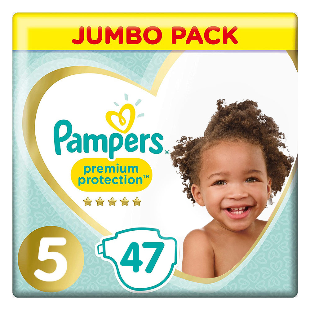 Pampers Premium Protection Diapers Size 5 - 47's (Jumbo Pack)