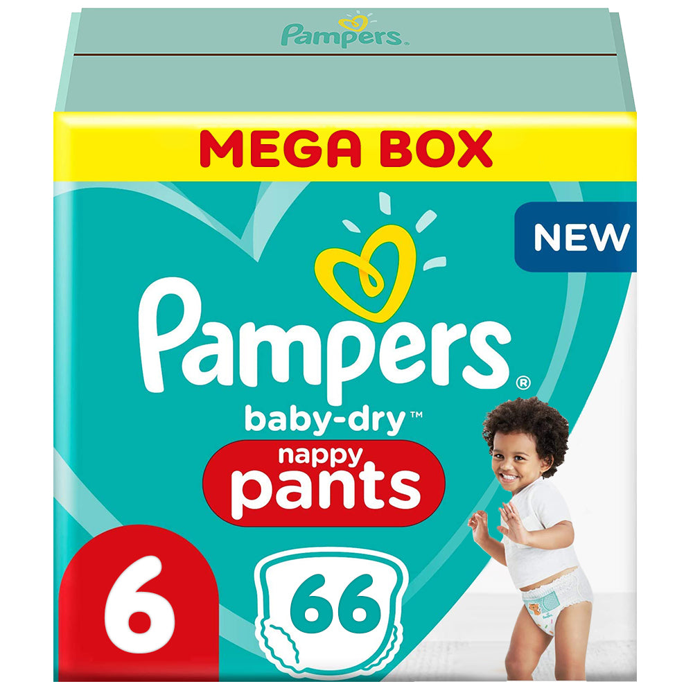 Pampers Baby-Dry Pants Size 6 - 66's (Mega Box)