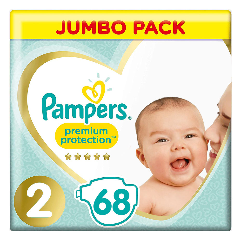 Pampers Premium Protection Diapers Size 2 - 68's (Jumbo Pack)