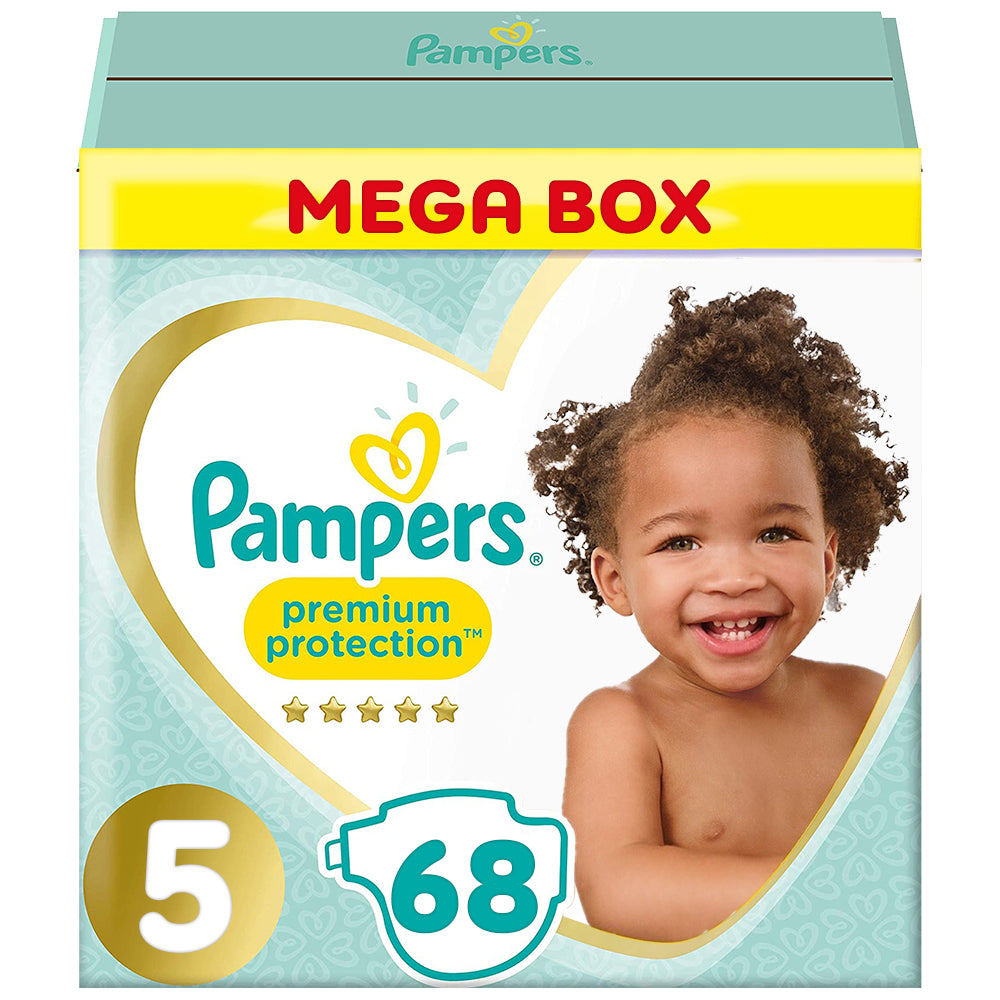 Pampers Premium Protection Diapers Size 5 - 68's (Mega Box)