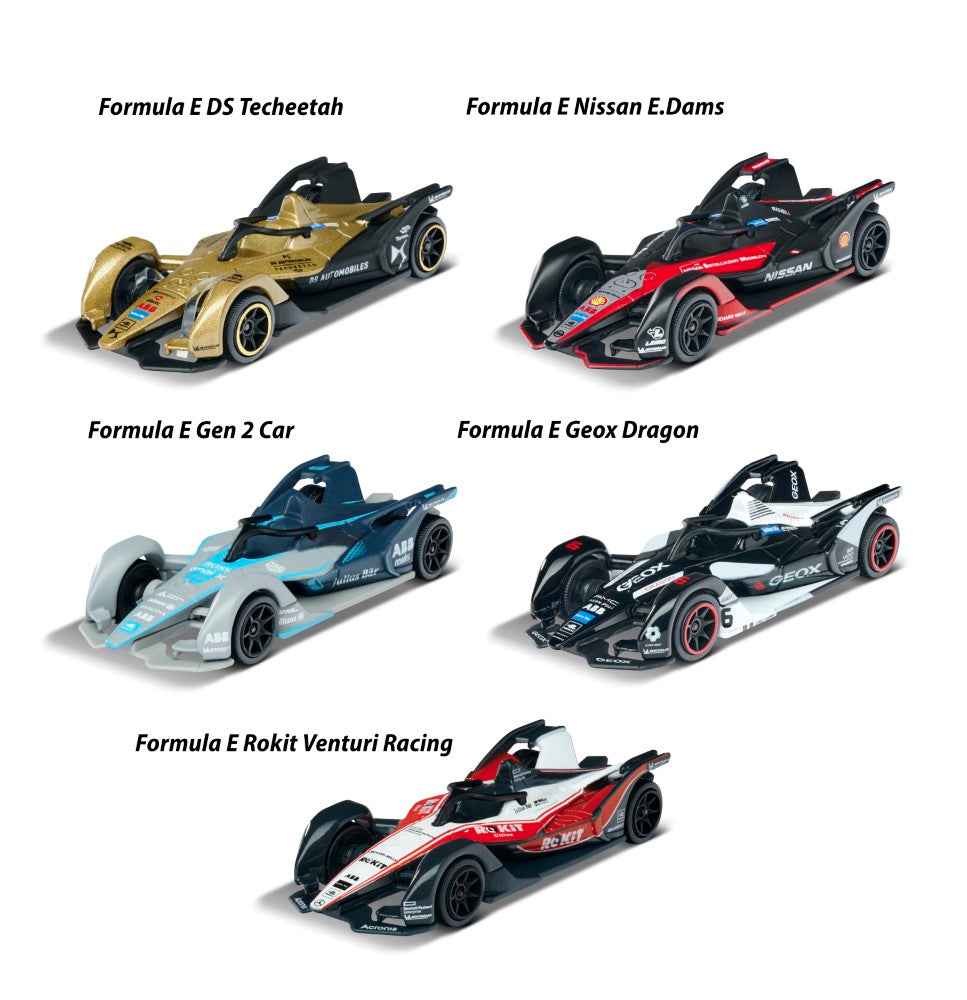 Majorette - Formula-E Gen 2 Cars 5 Pieces Giftpack