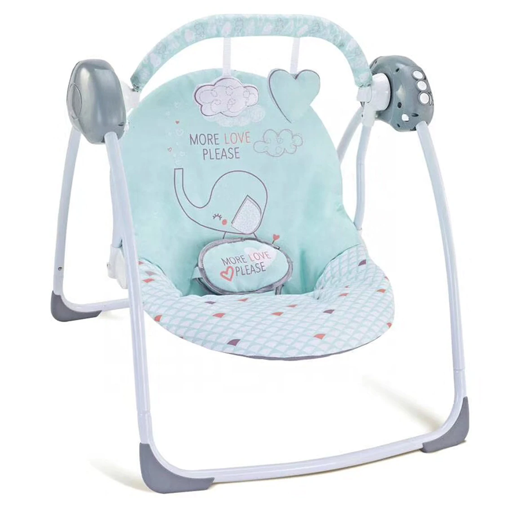 Fitch Baby- Baby Deluxe Electric Portable Automatic Swing (Green)