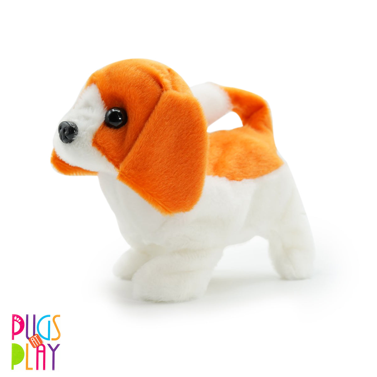 Pugs At Play Buddy Mechanical Dog-Walking Barking And Waging