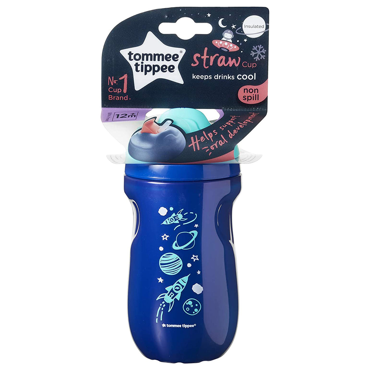 Tommee Tippee Insulated Straw Cup, 260ml