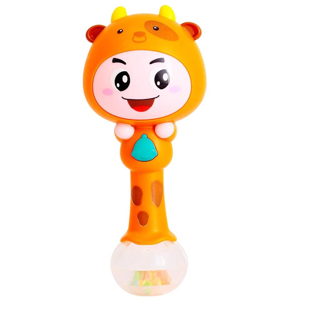 Hola Baby Toy Cattle Rattle With Music