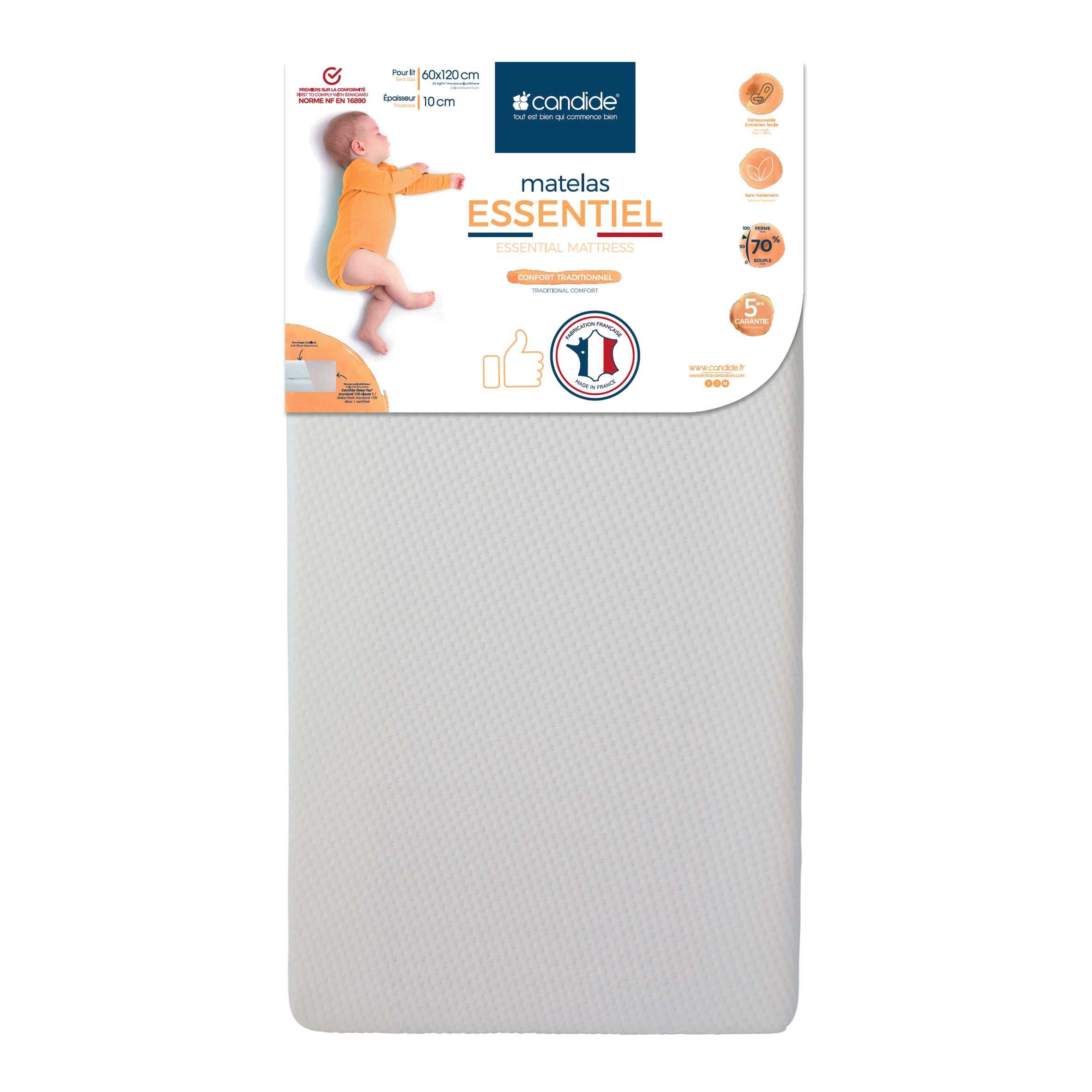 Essential Mattress (120 x 60 x 10 cm)
