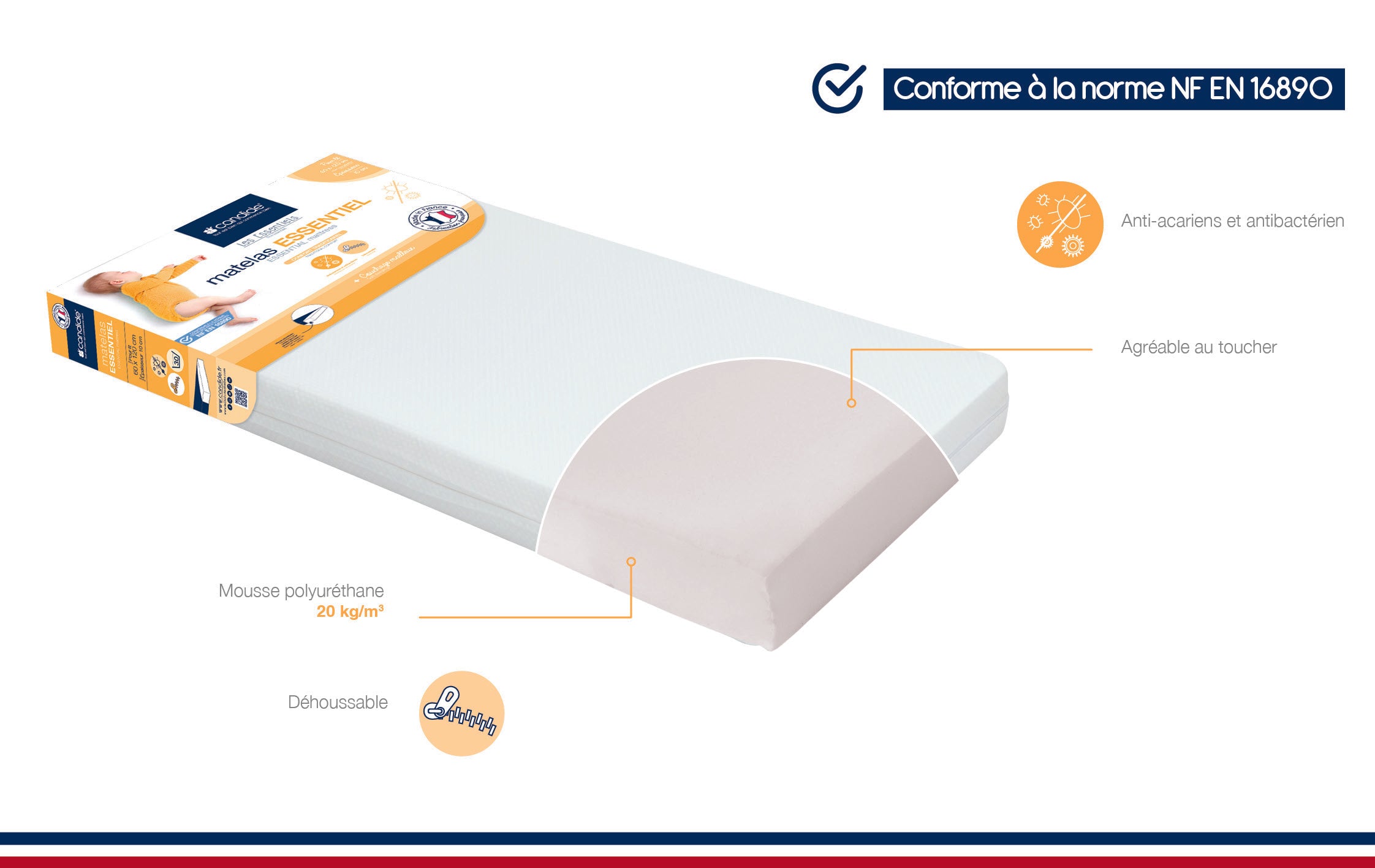 Essential Mattress (120 x 60 x 10 cm)