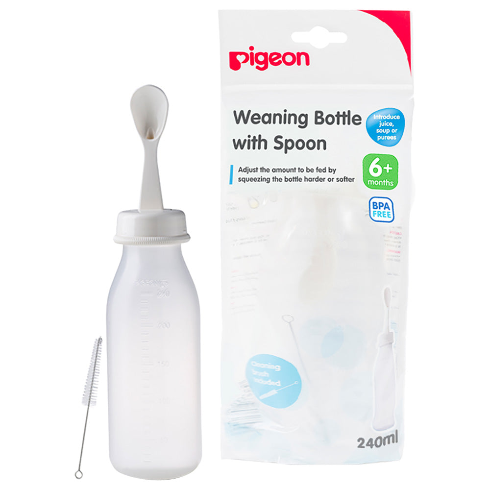 Pigeon - Weaning Bottle W/Spoon 240ML
