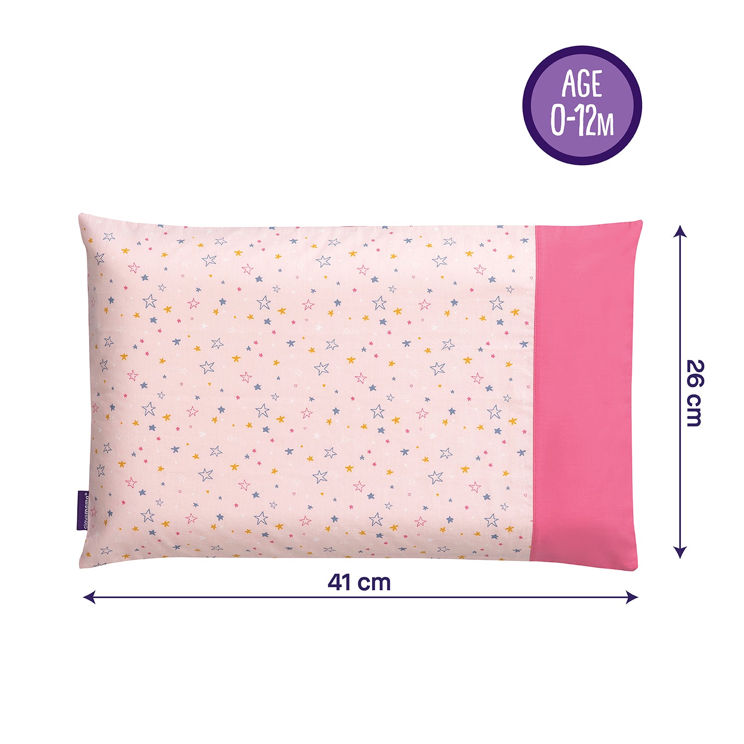 ClevaFoam Baby Pillow Case (Pink)