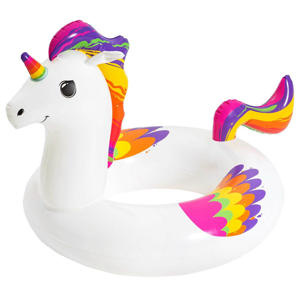 Bestway Fantasy Unicorn Swim Ring (47 Inch x 36 Inch/119cm x 91cm)
