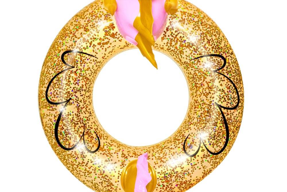 Glitter Seahorse Swim Ring (45" x 41"/1.15m x 1.04m)
