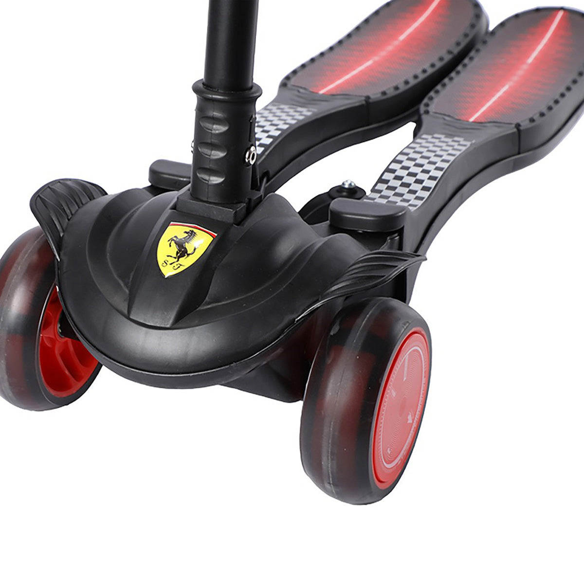 Ferrari - Frog Scooter For Kids With Adjustable Height (Black)