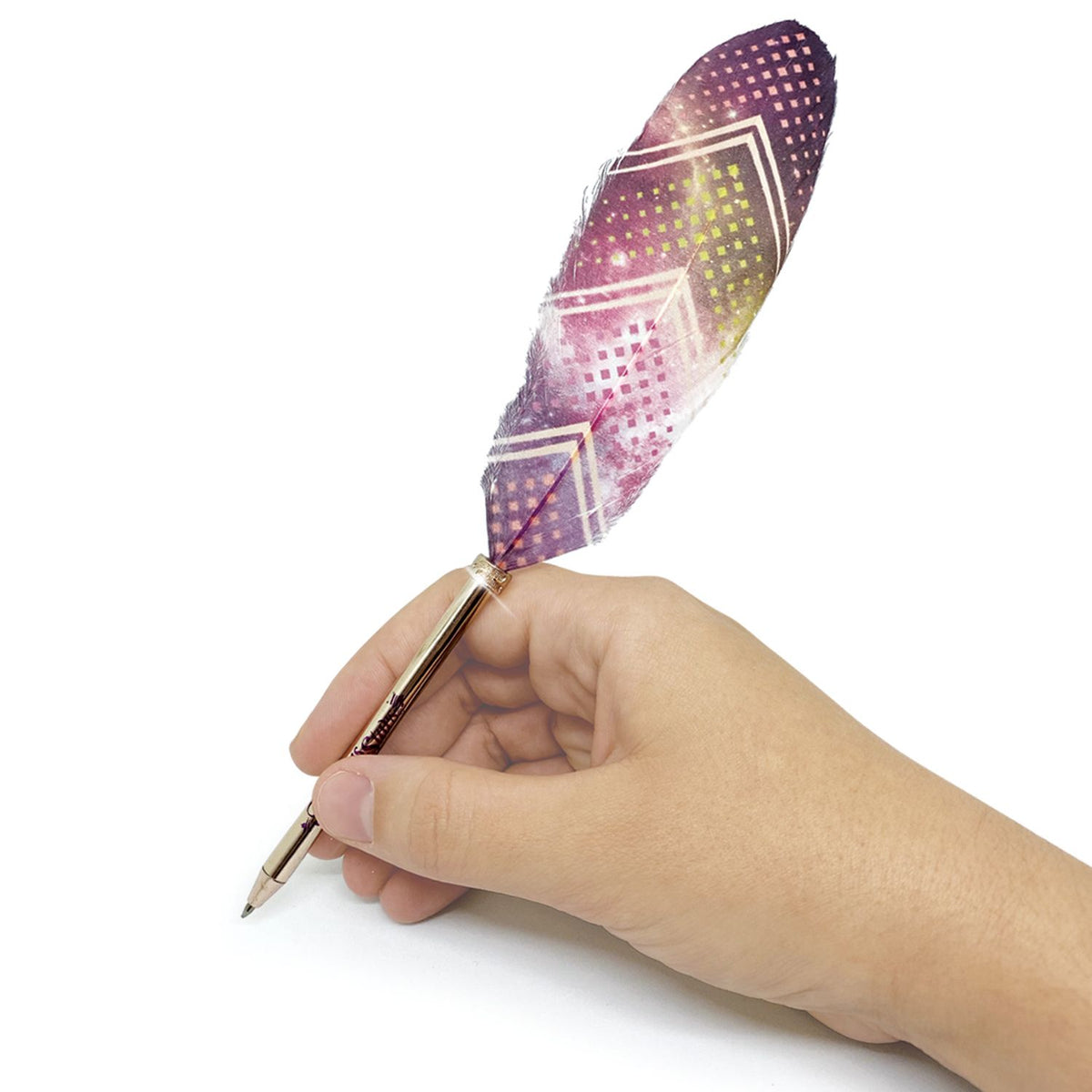 Nebulous Stars Feather Quill Pen - Purple Space 3