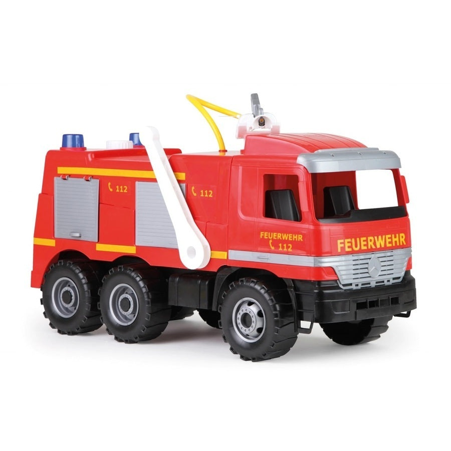 <tc>شاحنة إطفاء العمالقة القوية أكتروس مع ملصقات</tc>