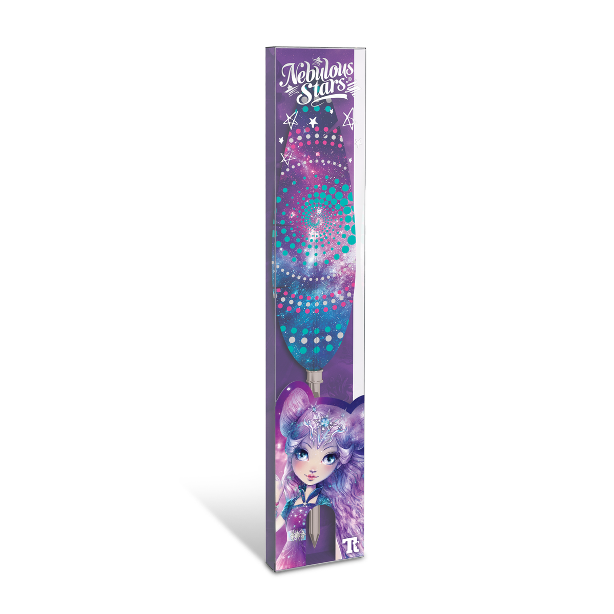 Nebulous Stars Feather Quill Pen - Purple Space 1