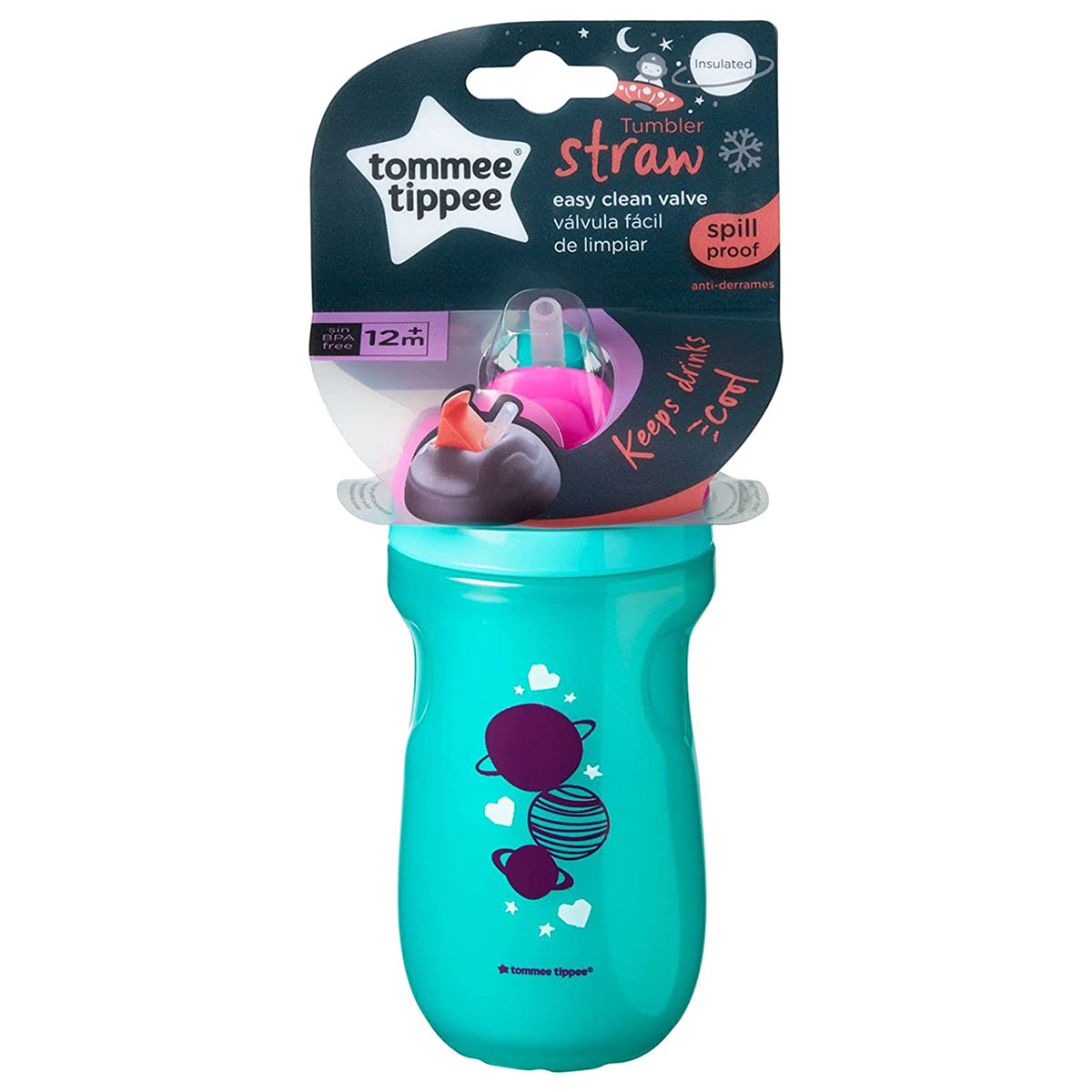 Tommee Tippee Insulated Straw Cup, 260ml