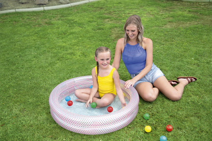 Bestway 2-Ring Ball Pit Play Pool (36 Inch x H8 Inch/91cm x H20cm)