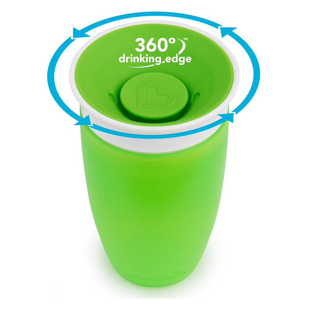 Munchkin - Miracle 360 Sippy Cup with Lid 10oz (Green)
