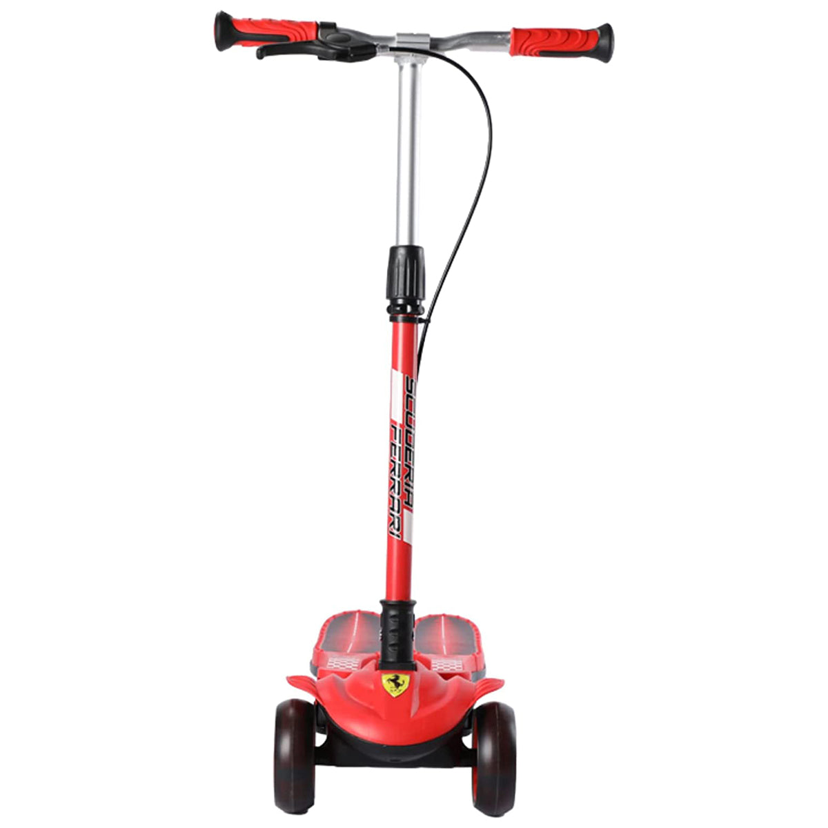 Ferrari - Frog Scooter For Kids With Adjustable Height (Red)