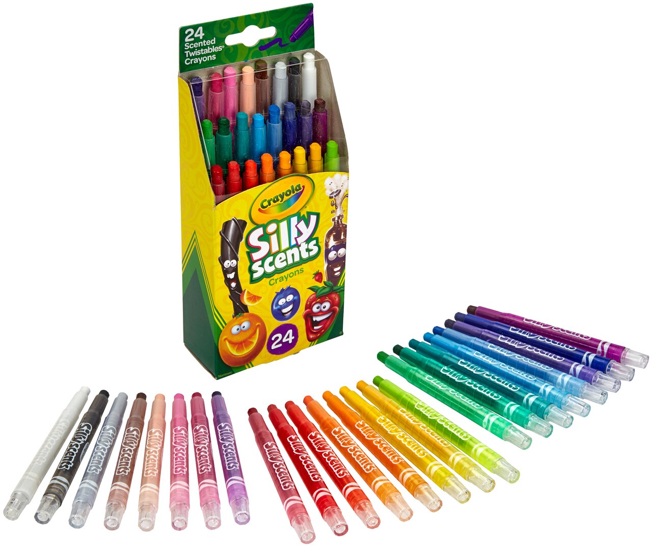 Crayola - 24 Silly Scents Mini Twistables Scented Crayons