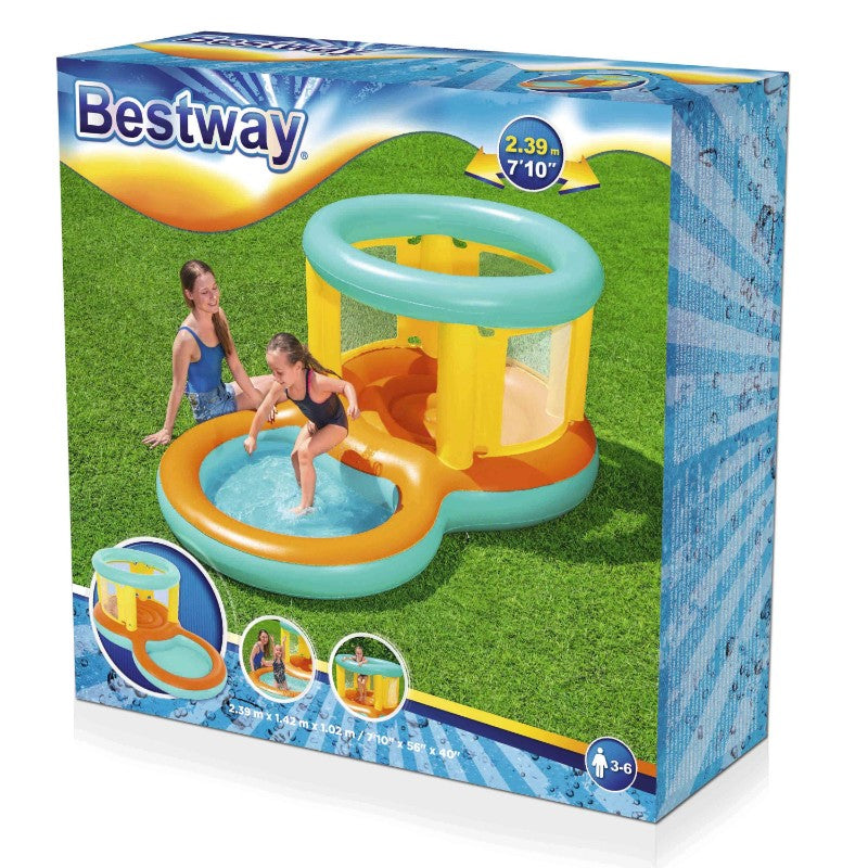 Bestway - Jumptopia Bouncer and Play Pool (7'10" x 56" x 40"/2.39m x 1.42m x 1.02m)