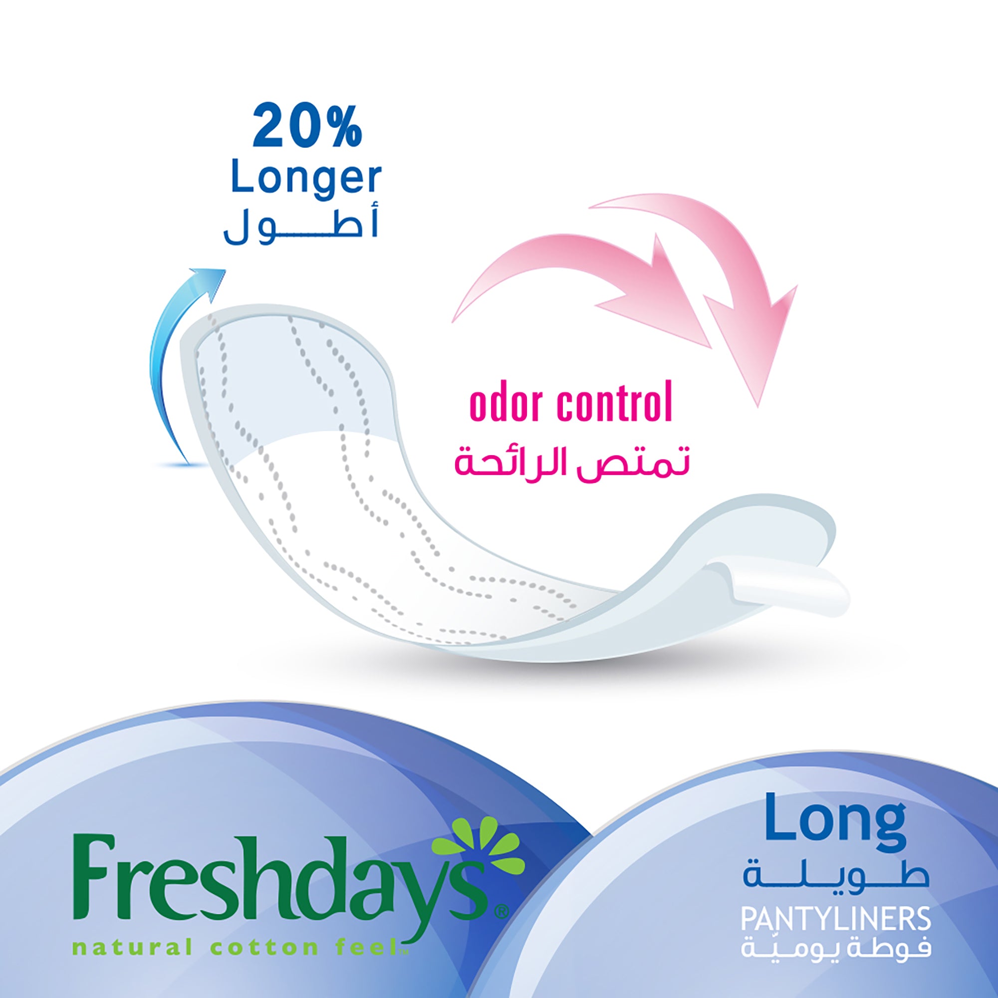 Freshdays Daily Liners Long 72 pads