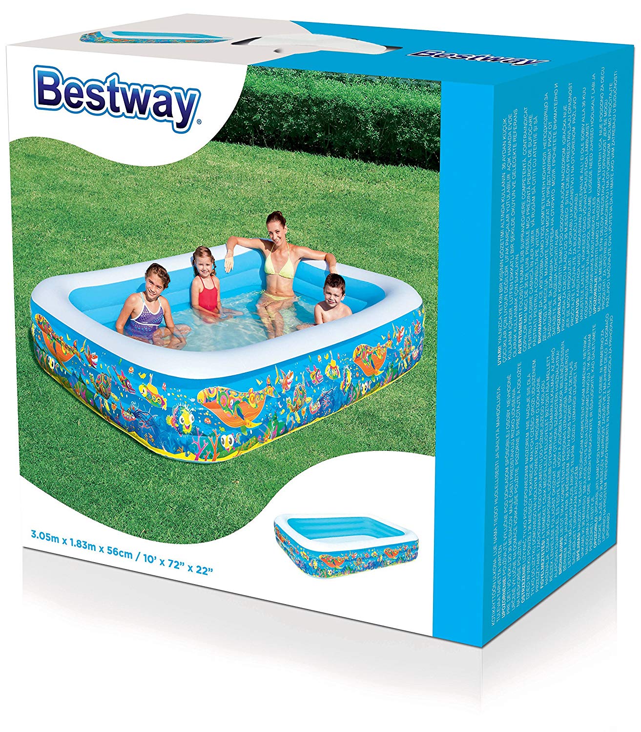 Bestway - Play Pool (10' x 72" x 22"/3.05m x 1.83m x 56cm)