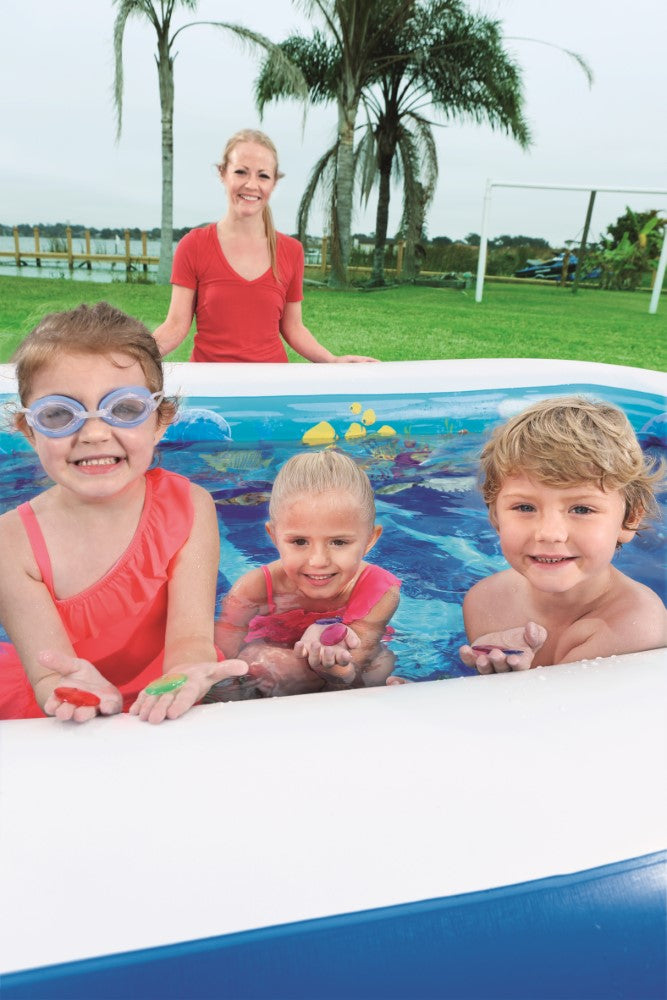 Bestway 3D Undersea Adventure Pool (8'7 Inch x 69 Inch x 20 Inch/2.62m x 1.75m x 51cm)