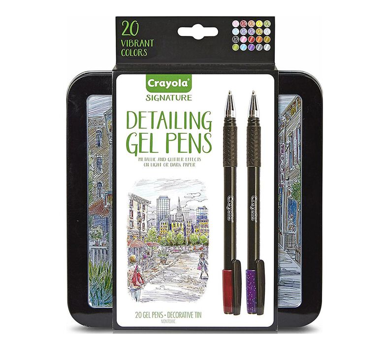 Crayola - Signature Detailing Gel Pens, 20 Count