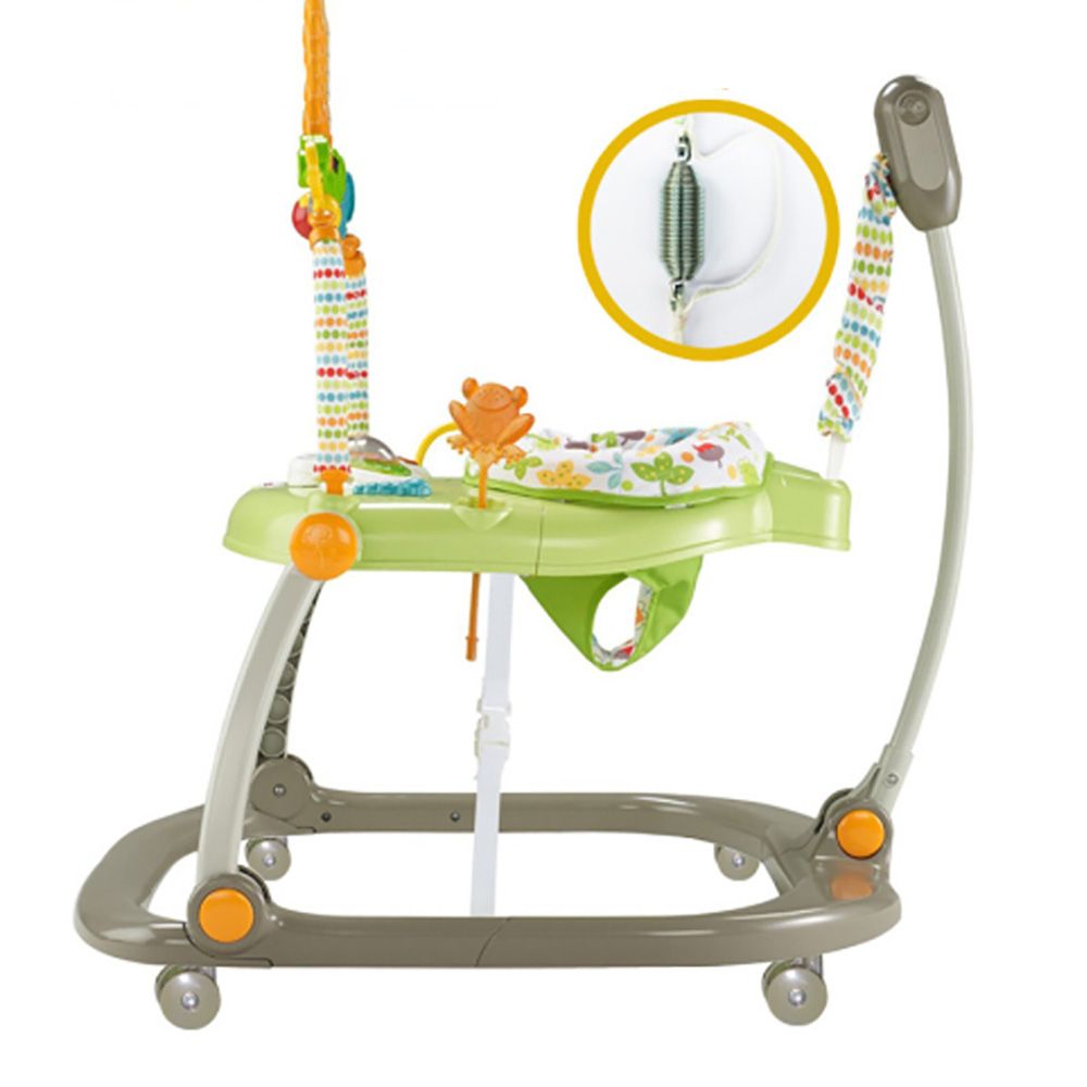 Little Angel - Baby Walker 2-in-1 Activity Jump Chair (Green)